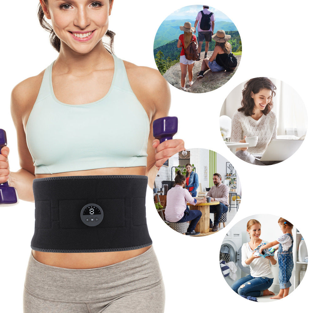 Transform Your Body with the EMS Pulse Health Care Belt - Unisex Waist Shaping Fitness for Home!