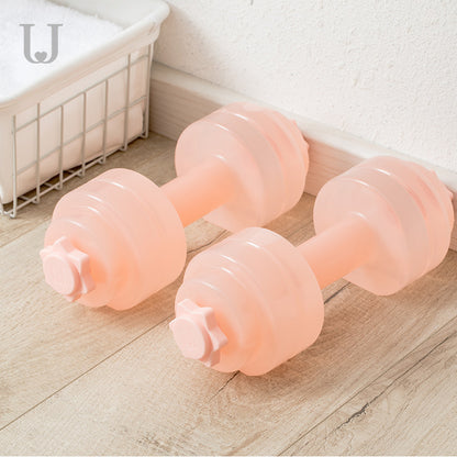 Elevate Your Home Workouts with the Fitness Water Dumbbell - Ultimate Water Injection Design for Total Body Strength!