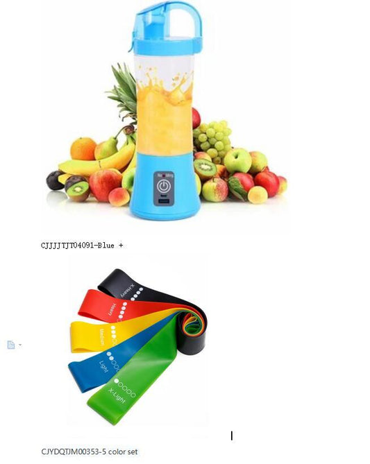 Get Fit and Juiced Up: The Ultimate Latex Tension Belt and Juice Cup Combo!