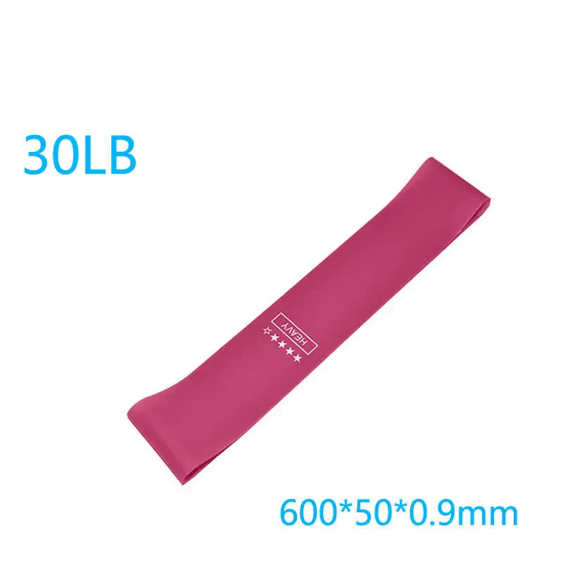 HealthyRealLife pink 30 lb loop resistance band for toning and stretching from resistance bands set for workouts