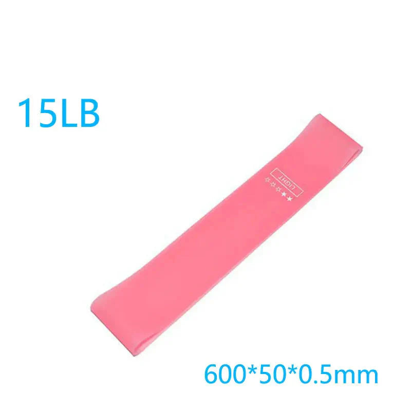 HealthyRealLife pink 15LB loop band resistance bands set for workouts for glute leg and home exercise