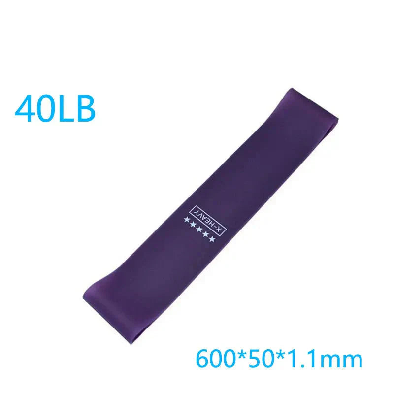 HealthyRealLife purple loop band 40LB 600 by 50 by 1.1 mm resistance bands set for workouts light to medium
