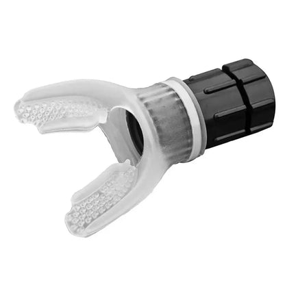 HealthyRealLife sports breathing trainer silicone dual mouthpiece with textured pads and adjustable resistance